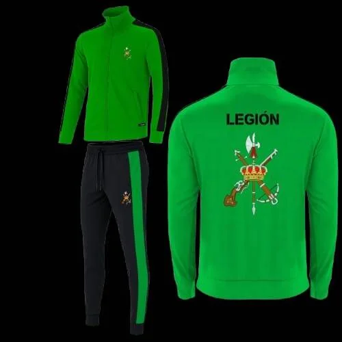 Chándal Legión Española · Verde y negro